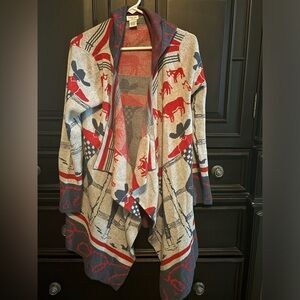 Tasha Polizzi cowboy cardigan size S